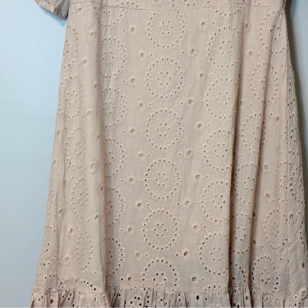 HYFVE Pinkish Cream Eyelet Maxi Dress - Picture 6 of 11